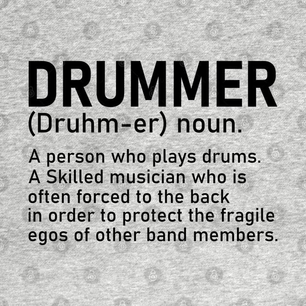 Drummer A Person Who Plays Drums Funny Drummer Gift by DragonTees